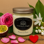 Bougie Parfumée MAMAN D'AMOUR, Cire végétale de Soja, 150gr