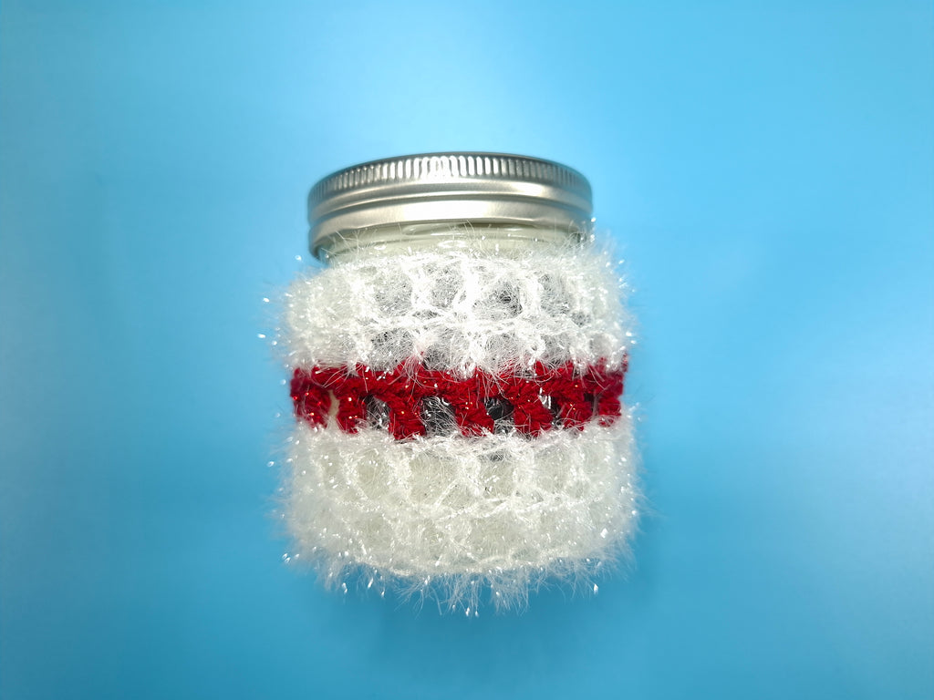 Cache Bougie - Modèle Cœur d'Hiver