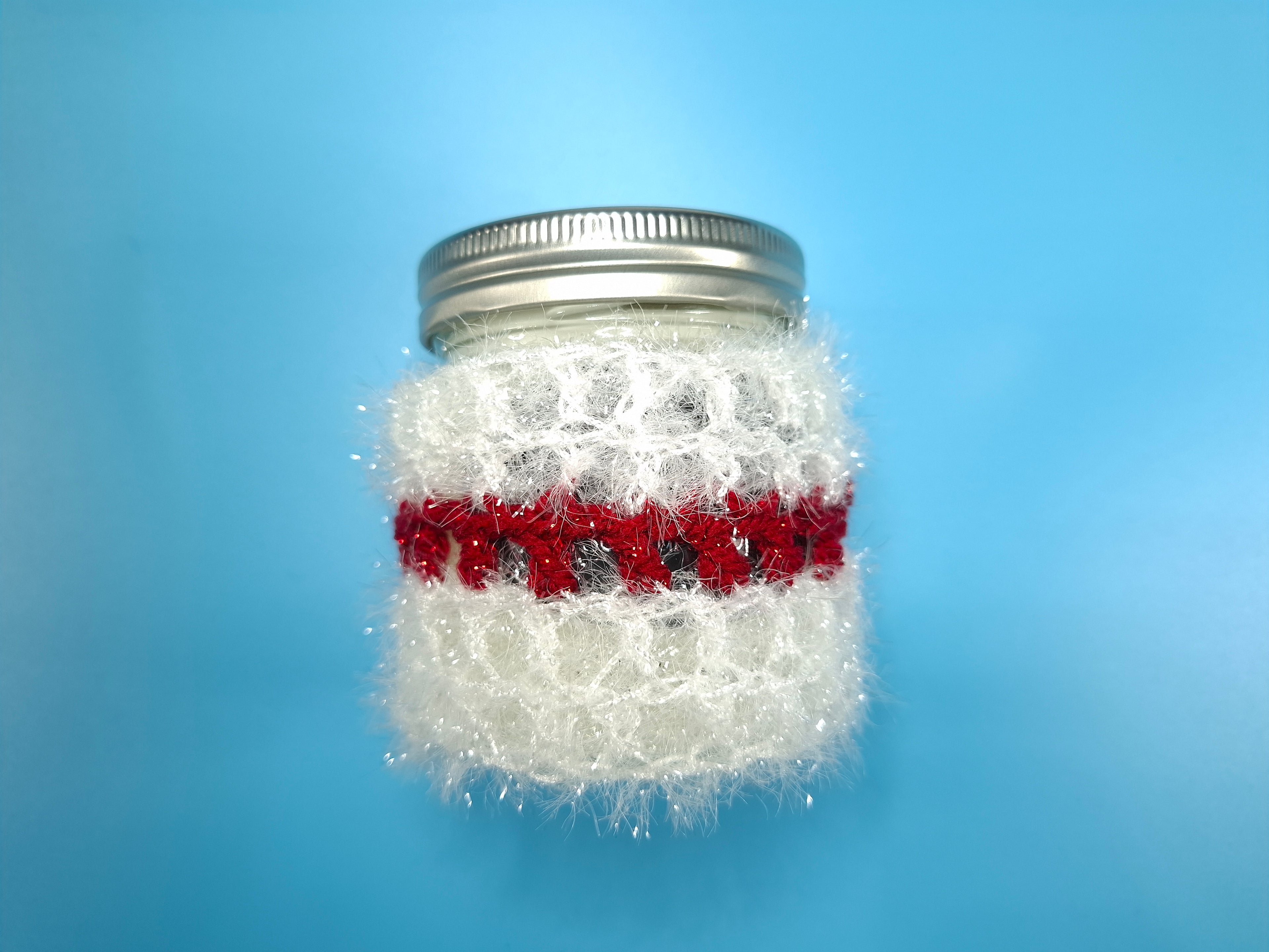 Cache Bougie - Modèle Cœur d'Hiver