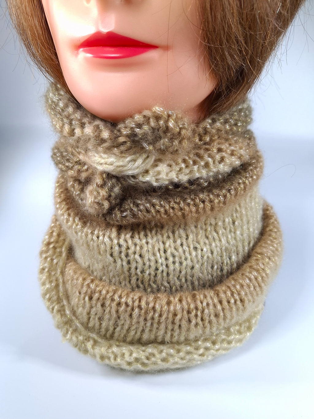 Bandana en Laine - Modèle Cappuccino