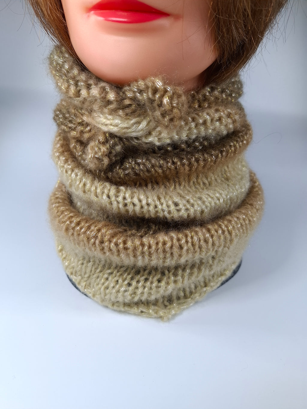 Bandana en Laine - Modèle Cappuccino