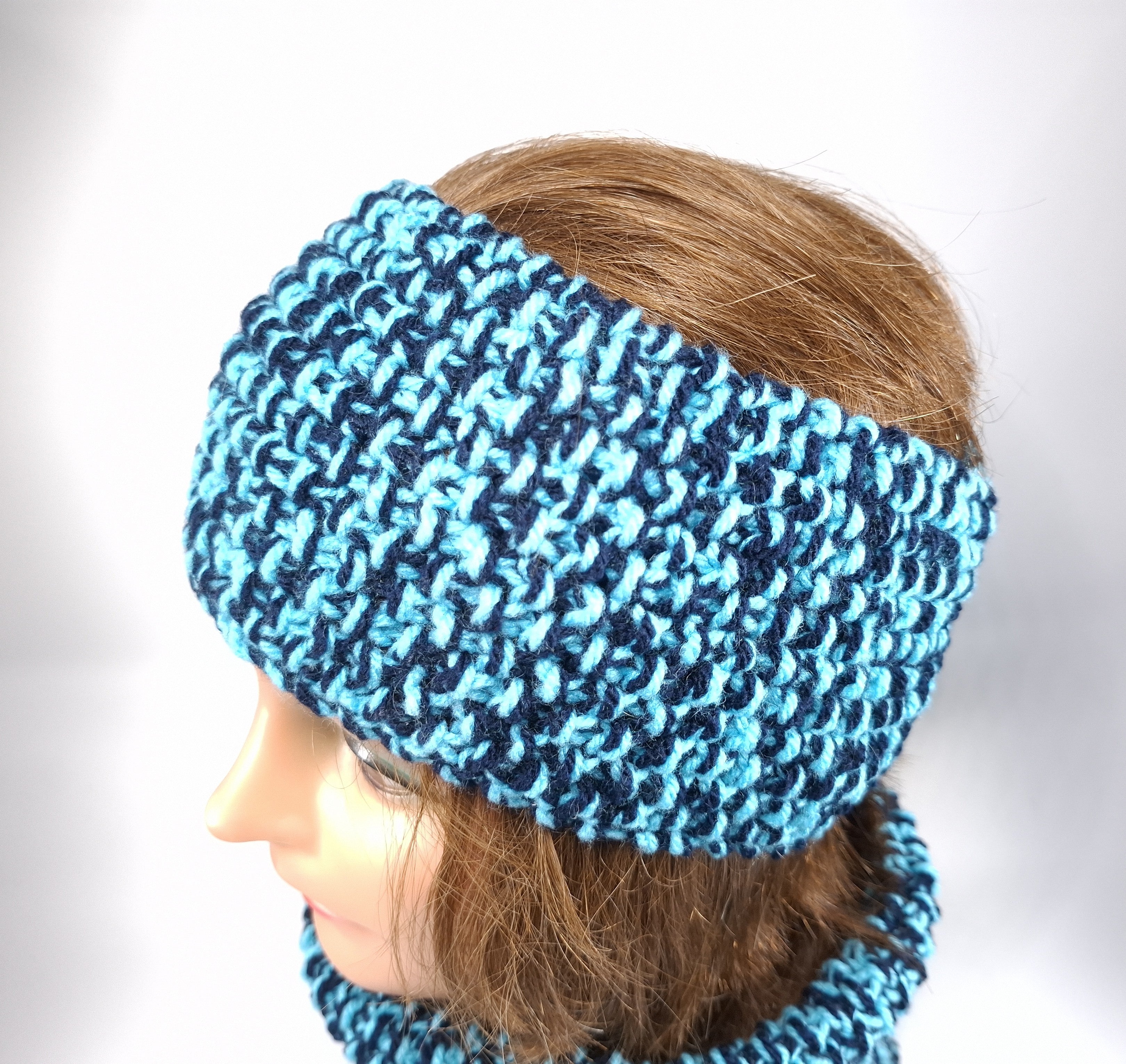 Bandeau - HeadBand  - Modèle Duo Marine