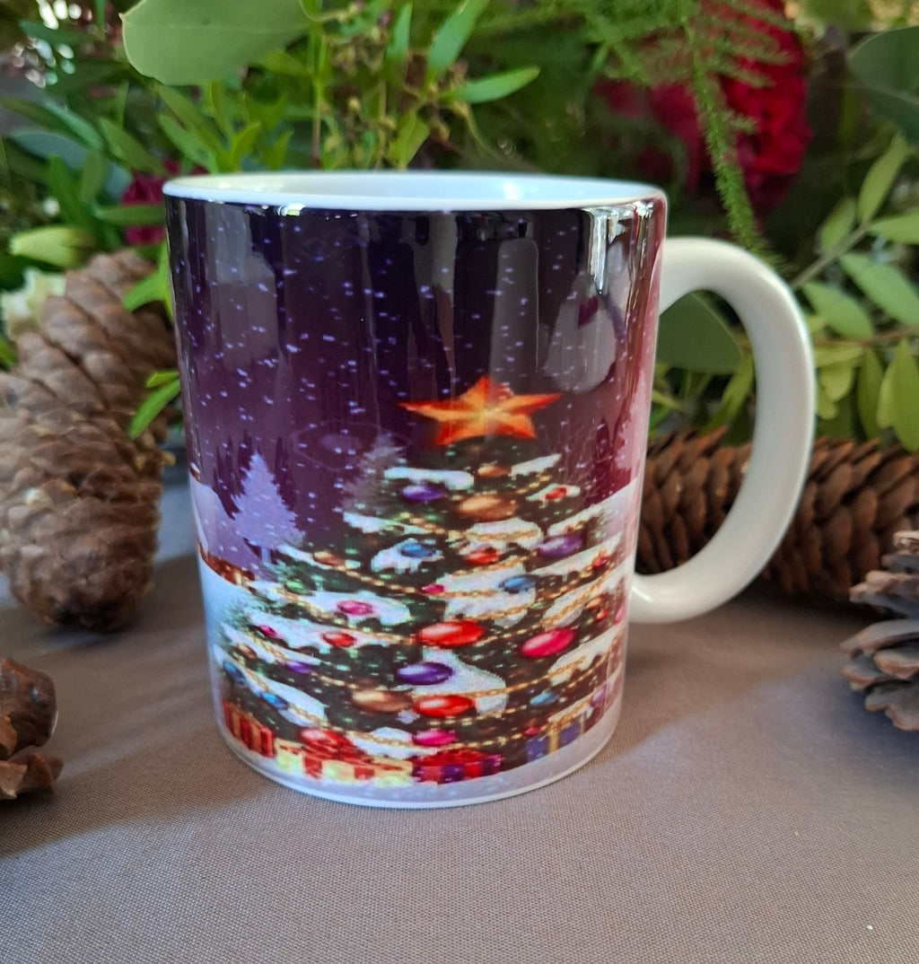 Mug en céramique - Modèle Village de Noël