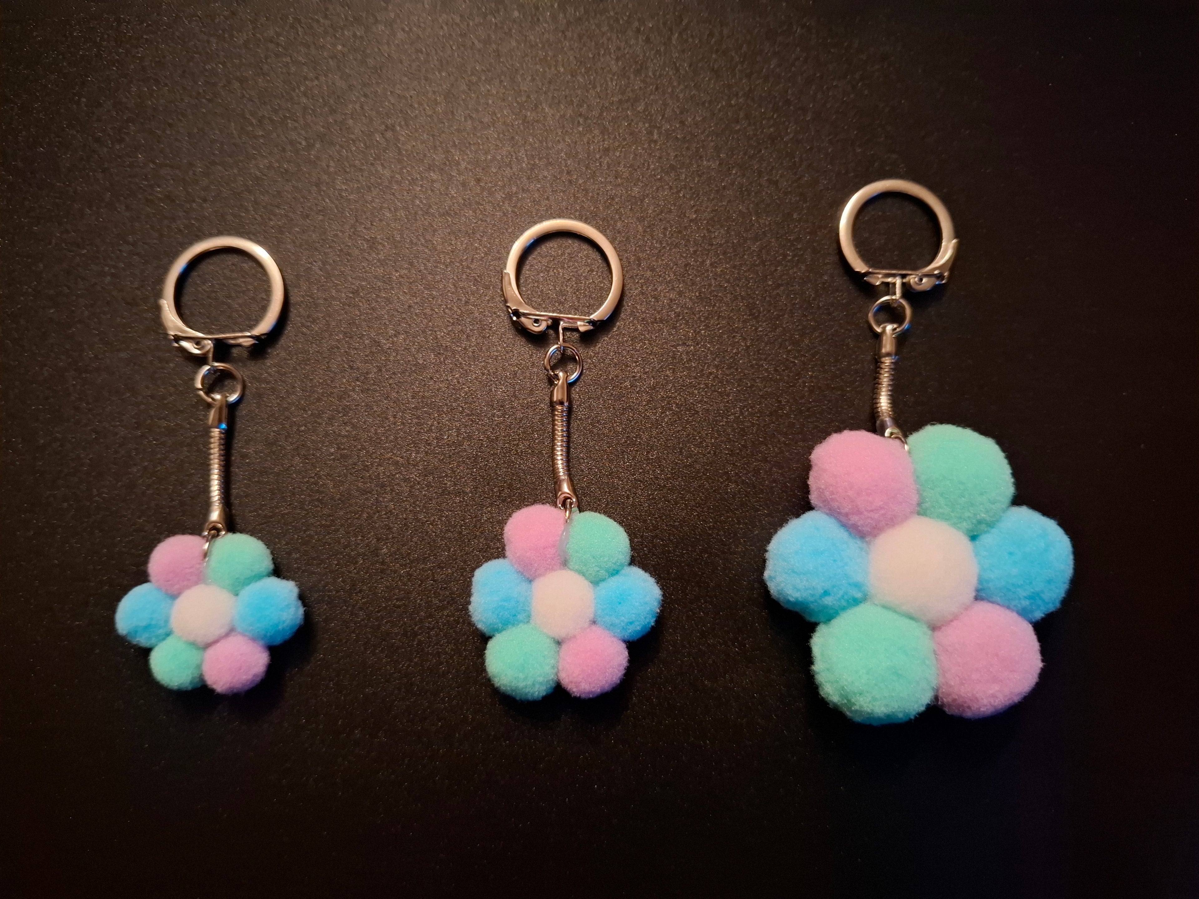 Porte-Clefs - Modèle Arc en Pastel