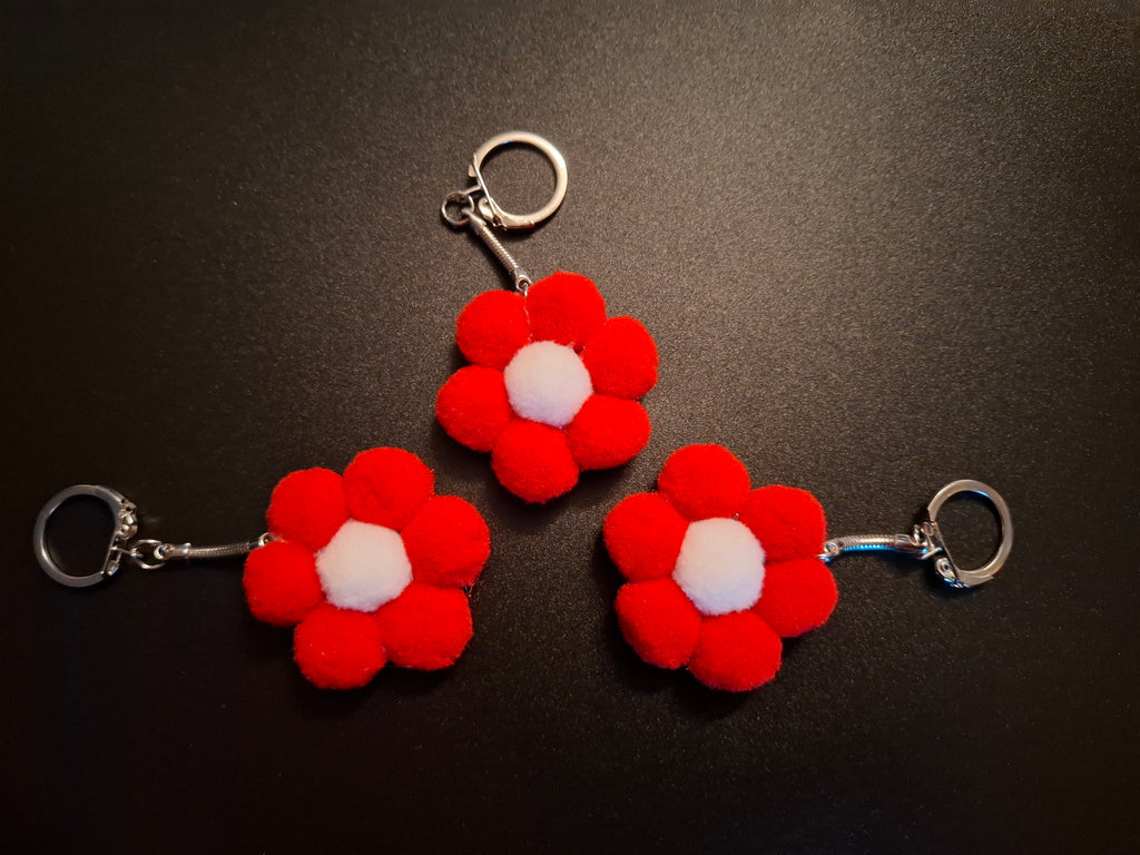 Porte-Clefs - Modèle Pétale Ecarlate