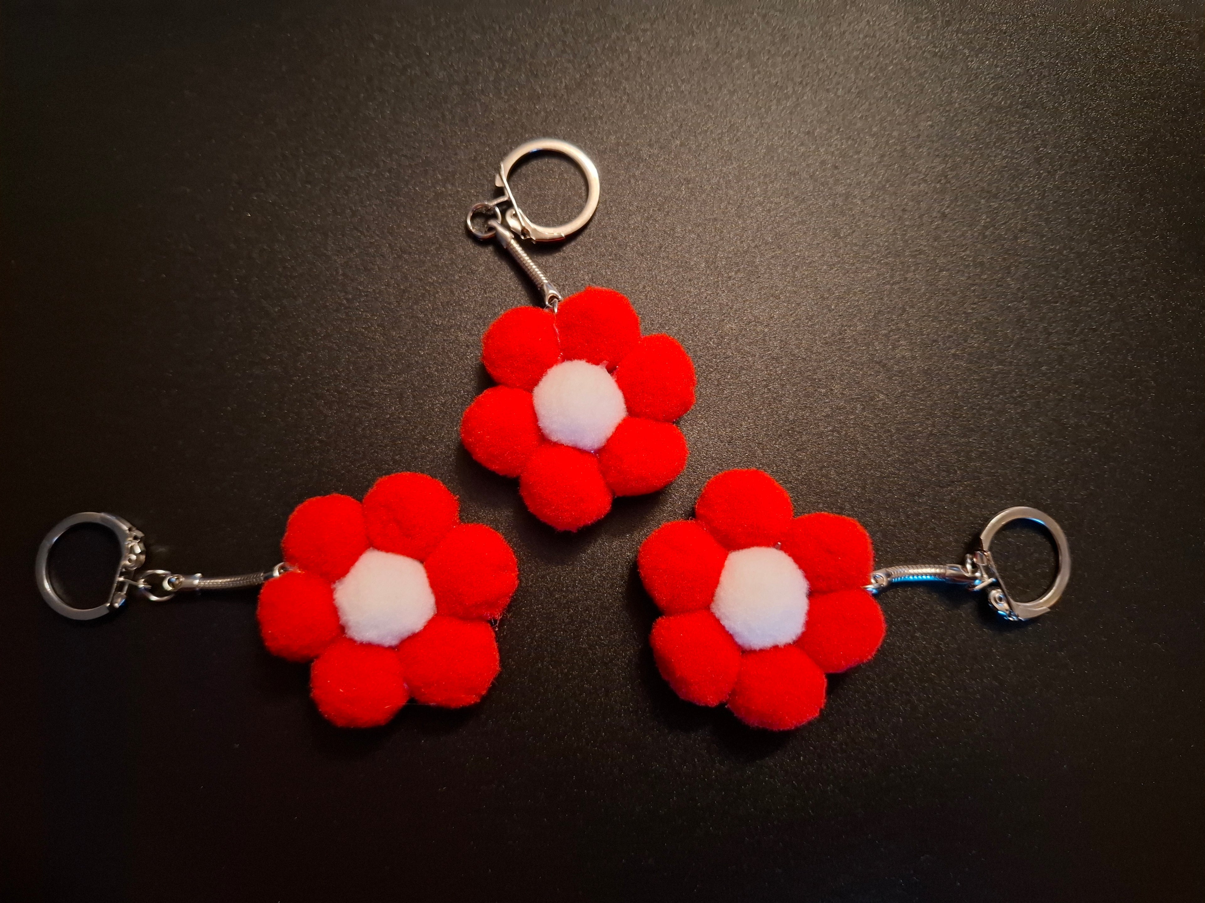 Porte-Clefs - Modèle Pétale Ecarlate