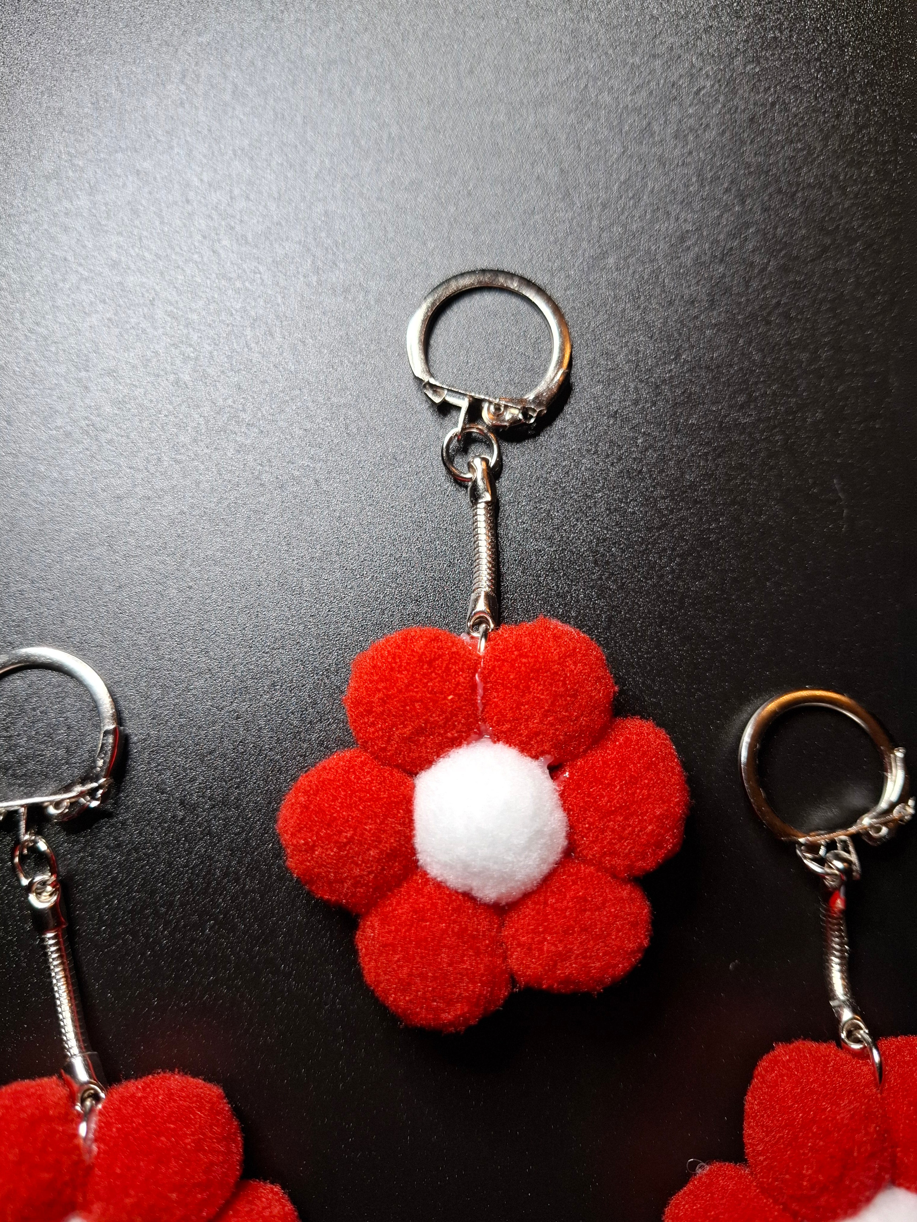 Porte-Clefs - Modèle Pétale Ecarlate