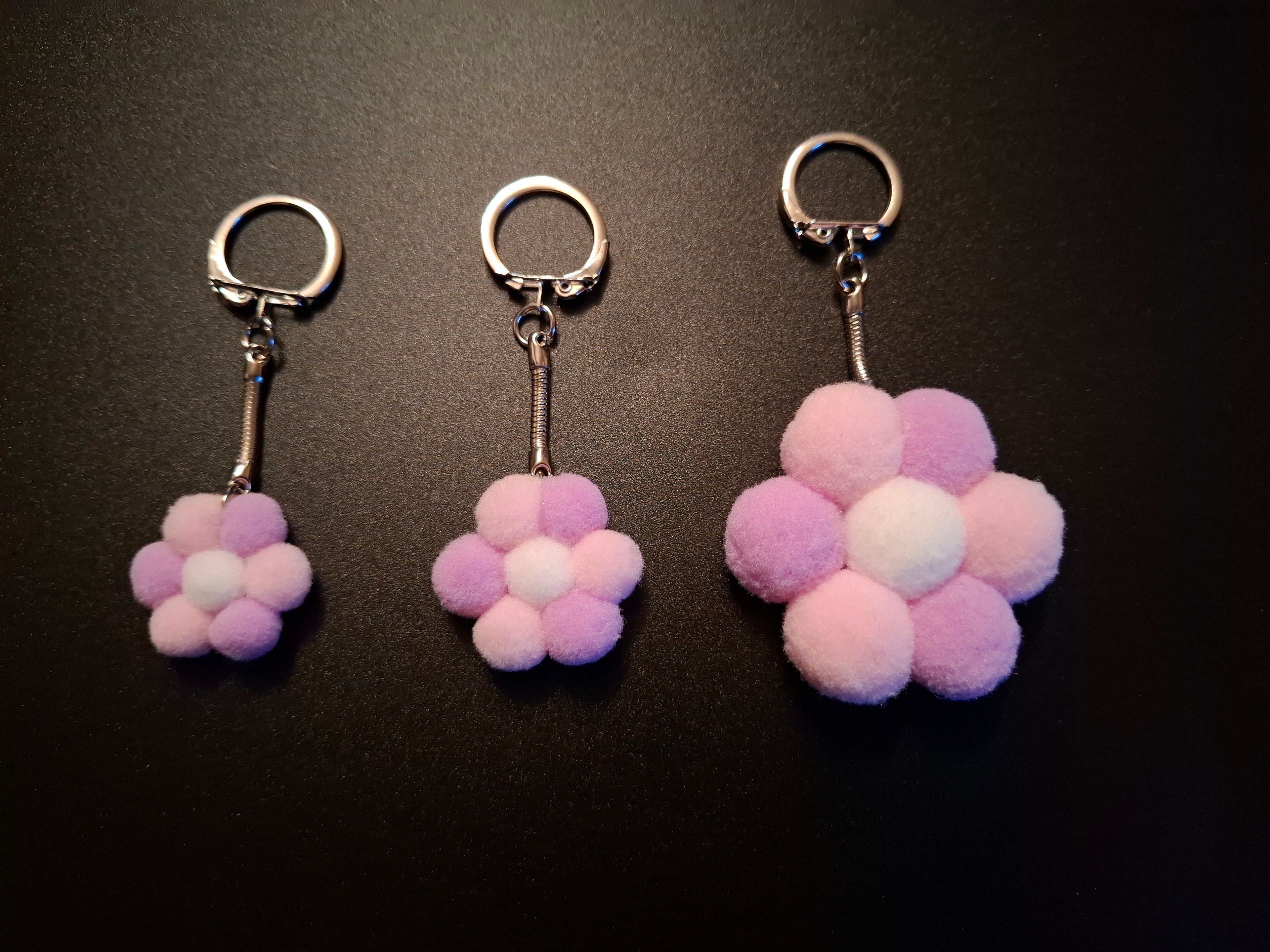 Porte-Clefs - Modèle Rose Mauve Douceur